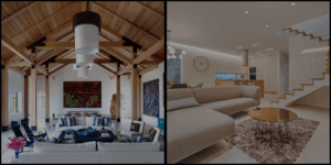 Comparing interior design elements of different Jacksonville home styles.