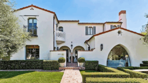 Historic homes in Jacksonville featuring Spanish Revival architecture in San Marco.